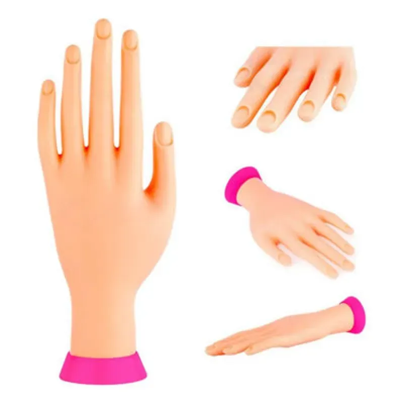 Mano de práctica sin uñas