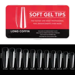 Uñas Soft gel Coffin 
