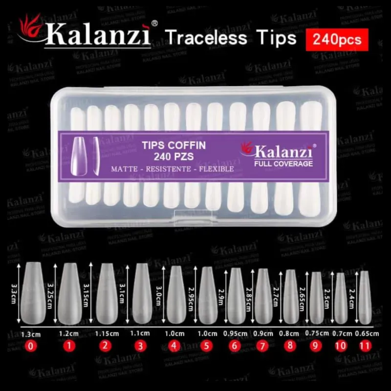 Uñas Soft gel Coffin 