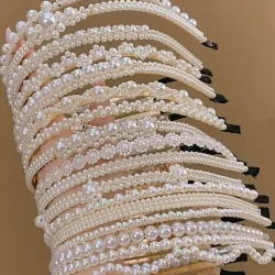 Cintillos de perlas 