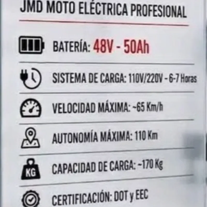Moto eléctrica JMD