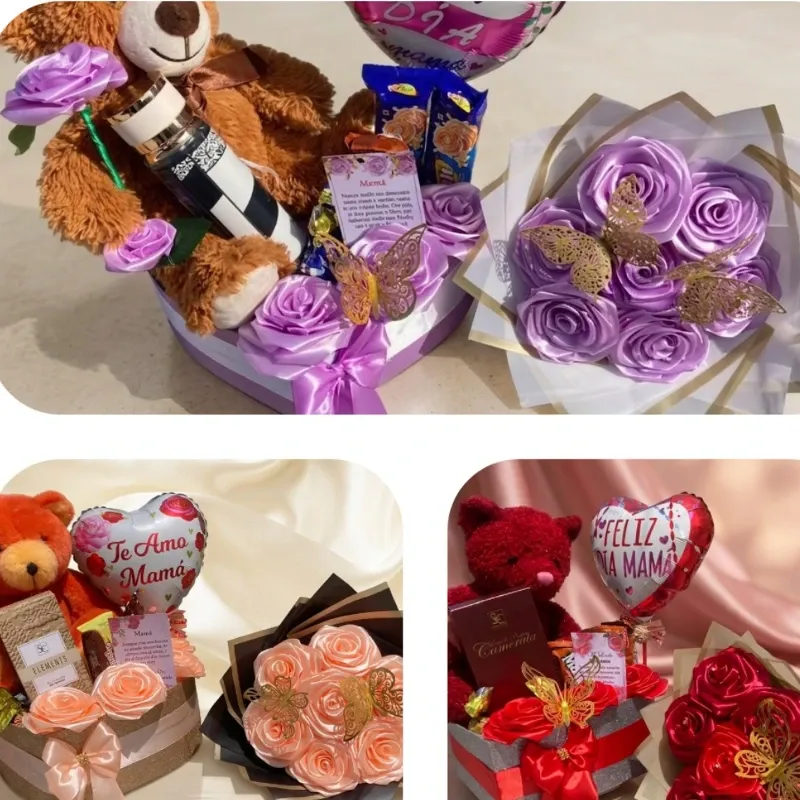 Esencia de Amor Caja decorada con tierno peluche y un perfume exclusivo. El detalle perfecto para consentir a mamá o enamorar a tu pareja.