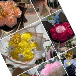 Ramos de 7 Rosas Eternas