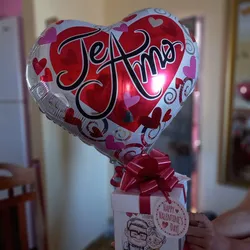 Caja de fotos con globo 🎈 