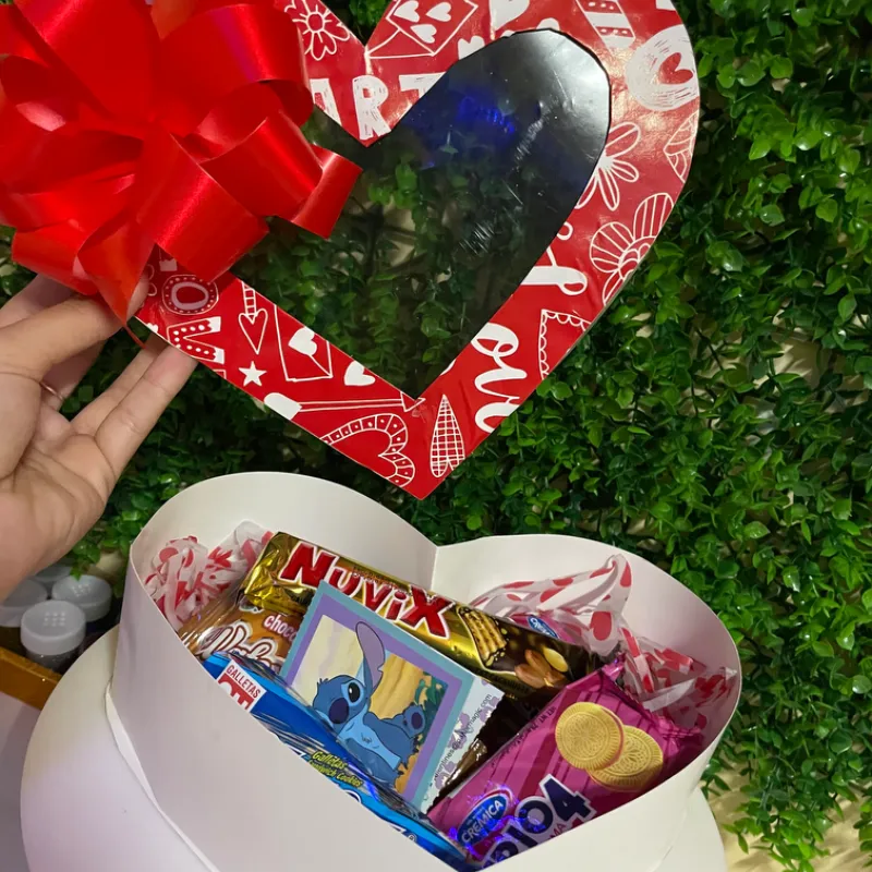 Caja forma de corazón 