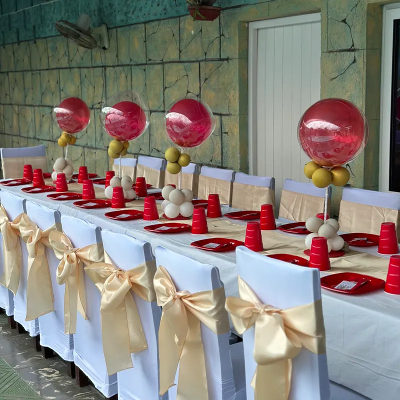 Decoración de mesas y locales 