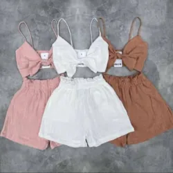 Juego de short con top.