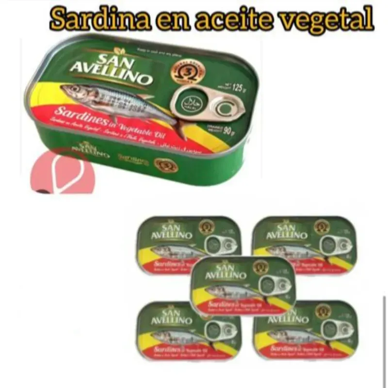 Sardinas en aceite vegetal