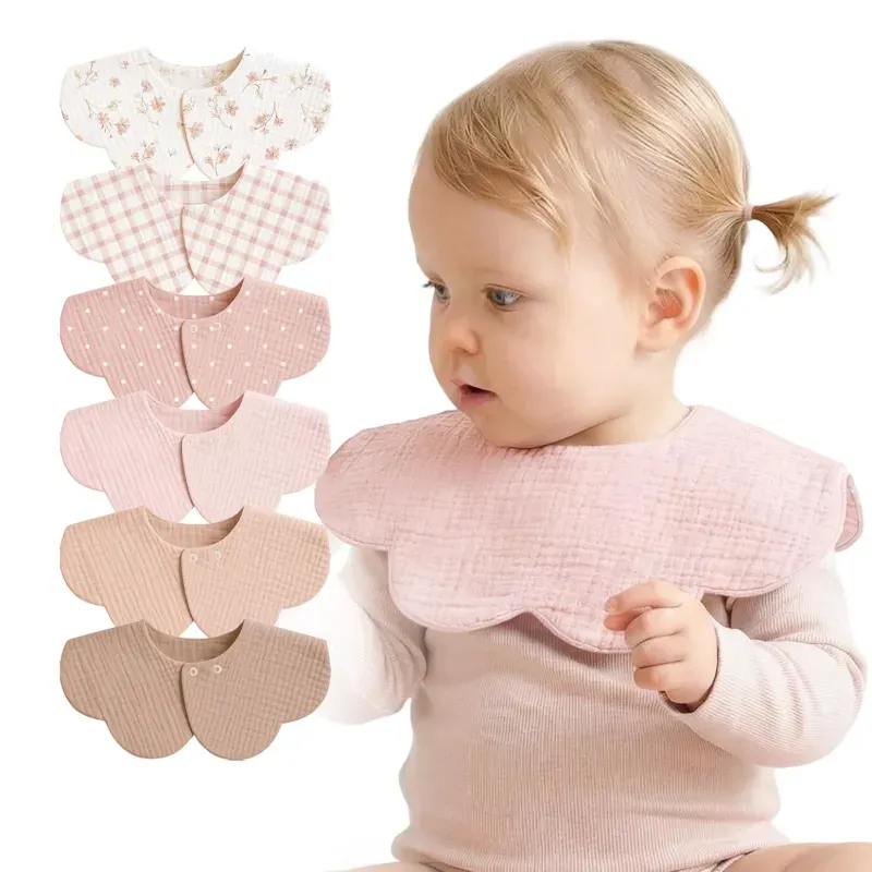 Baberos de muselina tipo bandana