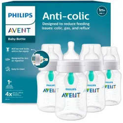 Philips Avent® Biberón Anticólicos con Ventilación AirFree | 9 oz (266 ml)