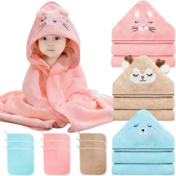 Set de toallas de baño para Bebé (4 piezas)