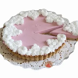 Pay con Crema de Frambuesa 