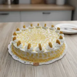 Tarta con Almendras y Galleticas