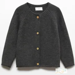 Abrigo gris MANGO #0002