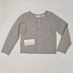 Abrigo punto gris MANGO