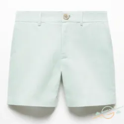 Bermuda verde lino MANGO 