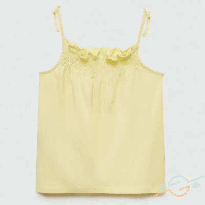 Blusa amarilla MANGO #0001