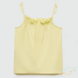Blusa amarilla MANGO #0002