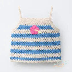 Blusa azul bordada ZARA