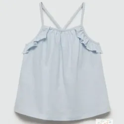 Blusa azul MANGO #0001