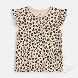 Blusa beige estampada H&M