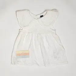 Vestido blanco con cuello solapa KIABI 