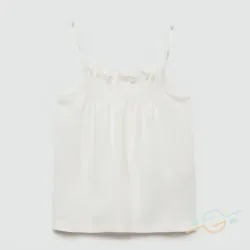 Blusa blanca MANGO #0003