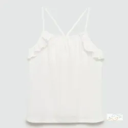 Blusa blanca MANGO 
