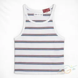 Blusa blanca rayas LEFTIES