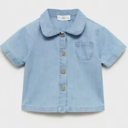 Blusa denim azul MANGO 