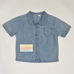 Blusa denim azul MANGO 