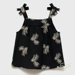 Blusa negra MANGO