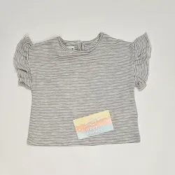 Blusa rayas volantes ZARA