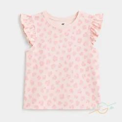 Blusa rosa estampada H&M