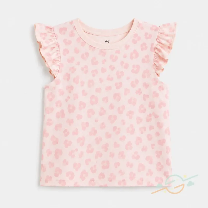 Blusa rosa estampada H&M