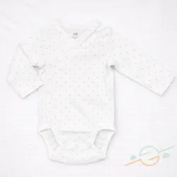 Body blanco puntos rosa H&M 