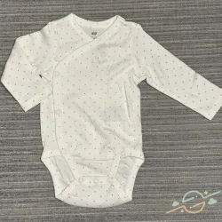 Body blanco puntos rosa H&M 