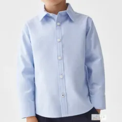 Camisa azul MANGO