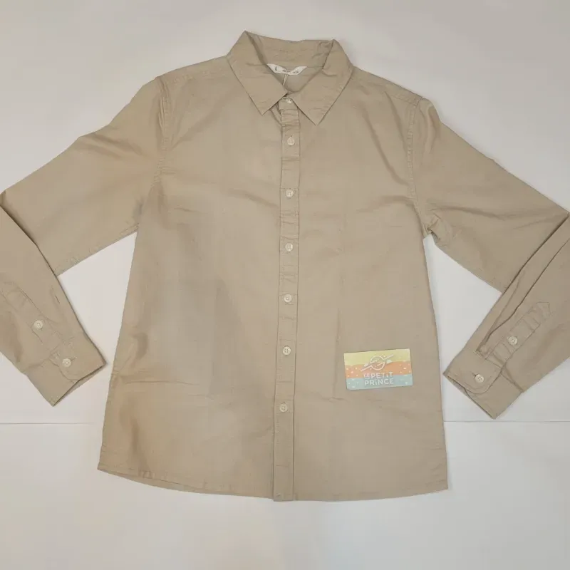 Camisa beige MANGO 