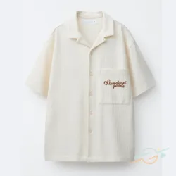 Camisa beige ZARA #0002