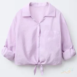 Camisa morada ZARA #0001
