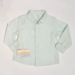 Camisa verde MANGO