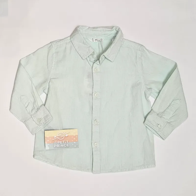Camisa verde MANGO