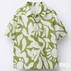 Camisa verde ZARA #0004