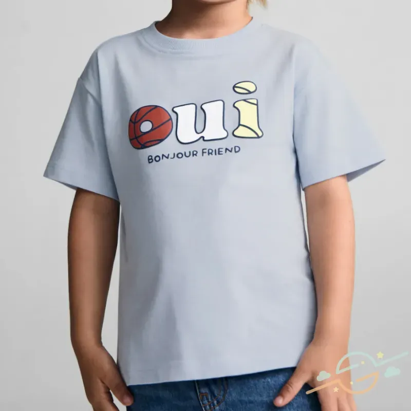 Camiseta azul MANGO #0008