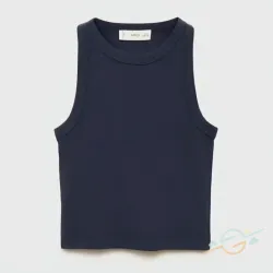 Camiseta azul MANGO