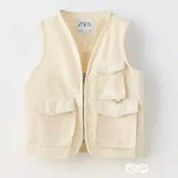 Chaleco beige ZARA #0001