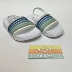 Chancleta blanca azul PRIMARK