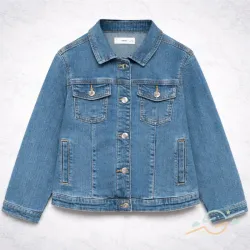 Chaqueta azul MANGO #0006