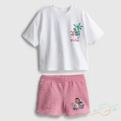 Conjunto blanco rosa Stich PRIMARK